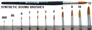 Italeri 51207 4 Brush Synthetic Round