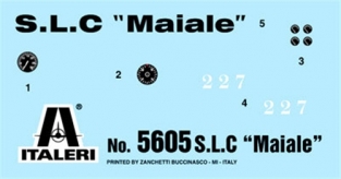 Italeri 5605 S.L.C.200 'Maiale' Siluro Lenta Corsa