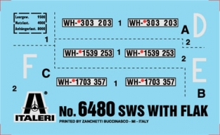 Italeri 6480 SWS with FLAK 43