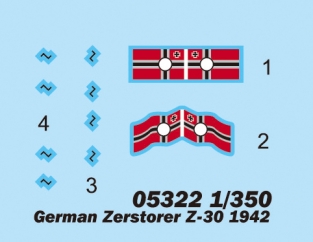 TR05322  German Zerstorer Z-30 1942