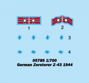 TR05789  German Zerstorer Z-43 1944