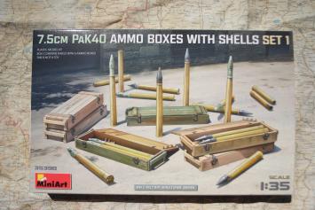 MiniArt 35398 7,5cm PaK40 Ammo Boxes with Shells Set 1