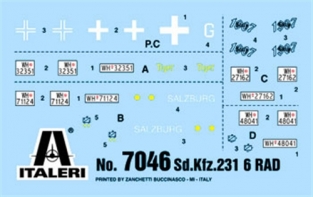 Italeri 7046  Sd.Kfz.231 6 Rad.