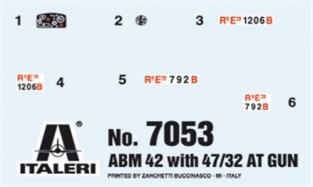 Italeri 7053  ABM 42 with 47/32 Anti Tank Gun