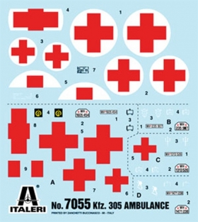 Italeri 7055  Kfz.305 Opel Blitz AMBULANCE