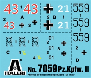 Italeri 7059 Pz.Kpfw.II Ausf.F 