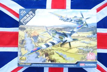 Academy 12512 70th Anniversary Normandy Invasion 1944-2014 Spitfire Mk.XIVc & Typhoon Mk.Ib Special Edition