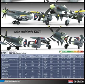 Academy 12512 70th Anniversary Normandy Invasion 1944-2014 Spitfire Mk.XIVc & Typhoon Mk.Ib Special Edition