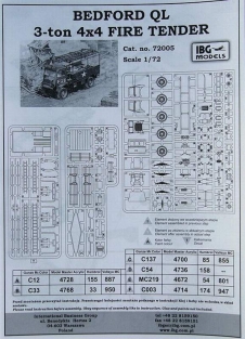 IBG 72005  BEDFORD QL 3-ton 4x4 FIRE TENDER