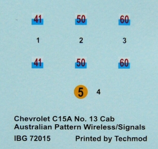 IBG72015  CHEVROLET C15A No.13 Cab Australian Pattern Wireless
