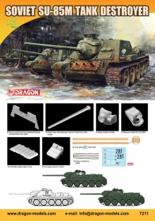 DML7211  Soviet SU-85M Tank Destroyer