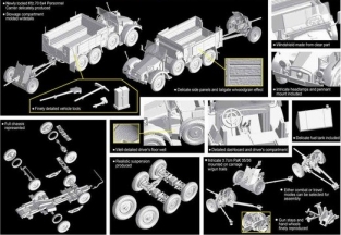 Dragon 7377  Kfz.70 6X4 personnel Carrier + 3.7cm Pak 35/36 Gun