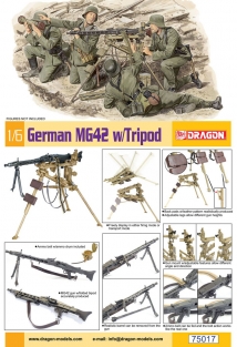 Dragon 75017 German MG42 with Tripod