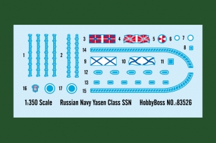Hobby Boss 83526  Russian Navy Yasen Class SSN