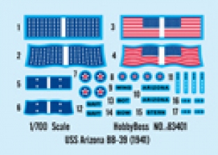 Hobby Boss 83401 BB-39 USS Arizona 1941 