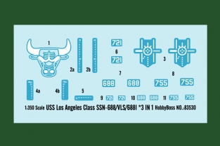 Hobby Boss 83530 USS Los Angeles Class SSN-688/VLS/688I Submarine