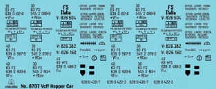 Italeri 8707  Vcff Hopper Car