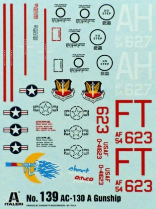 Italeri 139 AC-130A HERCULES GUNSHIP