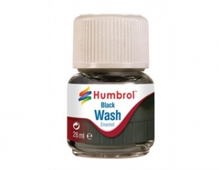 Humbrol AV0201 Enamel Wash Black 28ml