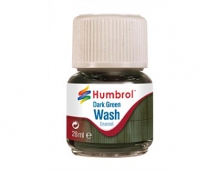 Humbrol AV0203  Enamel Wash Dark Green 28ml