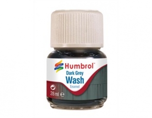 Humbrol AV0204  Enamel Wash Dark Grey 28ml