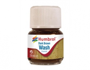 Humbrol AV0205  Enamel Wash Dark Brown 28ml