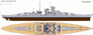 SW-3400/W74 BISMARCK German Battleship