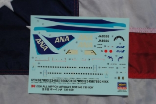 Hasegawa 10734 BOEING 737-500 ANA Air Nippon