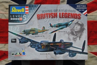 Revell 05696 BRITISH LEGENDS Hurricane Mk.IIb / Spitfire Mk.Vb / Lancaster Mk.III