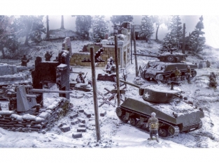 Italeri 6113 Bastogne December 1944 diorama set