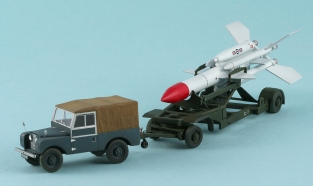 Airfix 02309-0 BRISTOL BLOODHOUND Missile with Land Rover Jeep