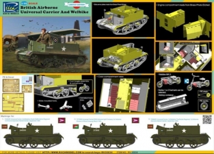 RIICH RV35034 British Airborne Universal Carrier and Welbike