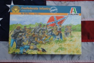 Italeri Soldati Confederati Guerra Civile Americana - 50 Figurini Scala 1:72