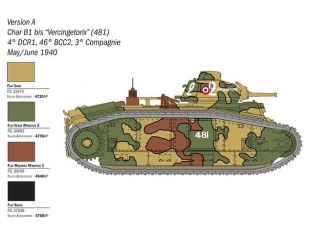 Italeri 15766 Char B1 bis