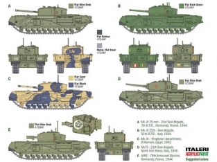 Italeri 15760 Churchill Mk.III 75mm