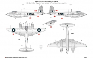 Airfix A03019a DE HAVILLAND MOSQUITO NF.Mk.II / FB.Mk.VI / FB.Mk.XVIII