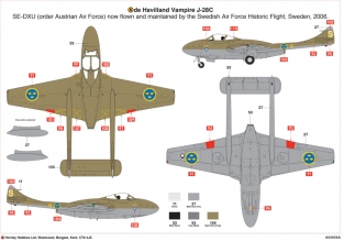 Airfix A02058A DE HAVILLAND VAMPIRE T.11 / J-28C