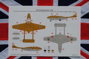 Airfix A02058A DE HAVILLAND VAMPIRE T.11 / J-28C