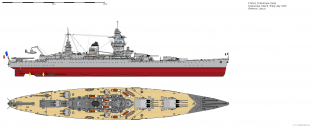 S700-014 DUNKERQUE French Navy Battleship