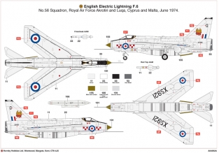 Airfix A05042A ENGLISH ELECTRIC LIGHTNING F.6