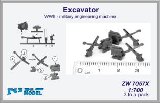 ZW7057X EXCAVATOR WWII Military Engineering Machine