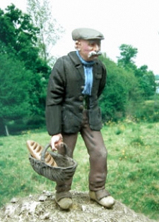 F.107  GRANDPA WITH A BASKET