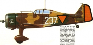 PM 201  FOKKER D-XXI D-21 '' decals LVA ''