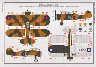 Airfix A02063  GLOSTER J-8A / GLADIATOR Mk.II