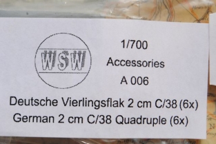 WSW/A006 Deutsche Vierlingsflak 2 cm C/38 / German 2 cm C/38 Quadruple