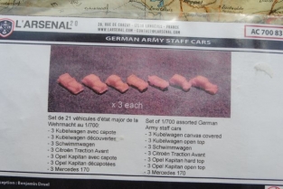 AC70083 German Army Staff Cars