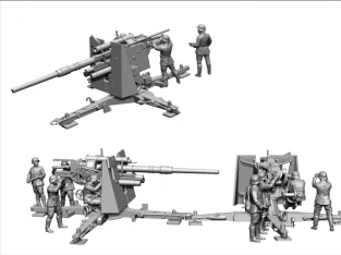 Zvezda 6158  German Heavy Anti-Aircraft Gun FLAK 36/37