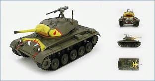 Hobby Master HG3602  M-24 Chaffee 79th Tank Battalion Han River, Korea 1951