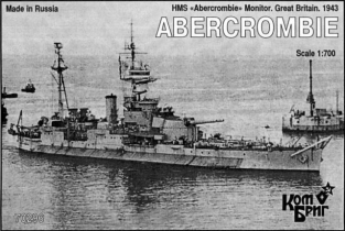 COM70296 HMS ABERCROMBIE 1943 Royal Navy Monitor Ship