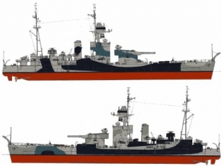 COM70296 HMS ABERCROMBIE 1943 Royal Navy Monitor Ship